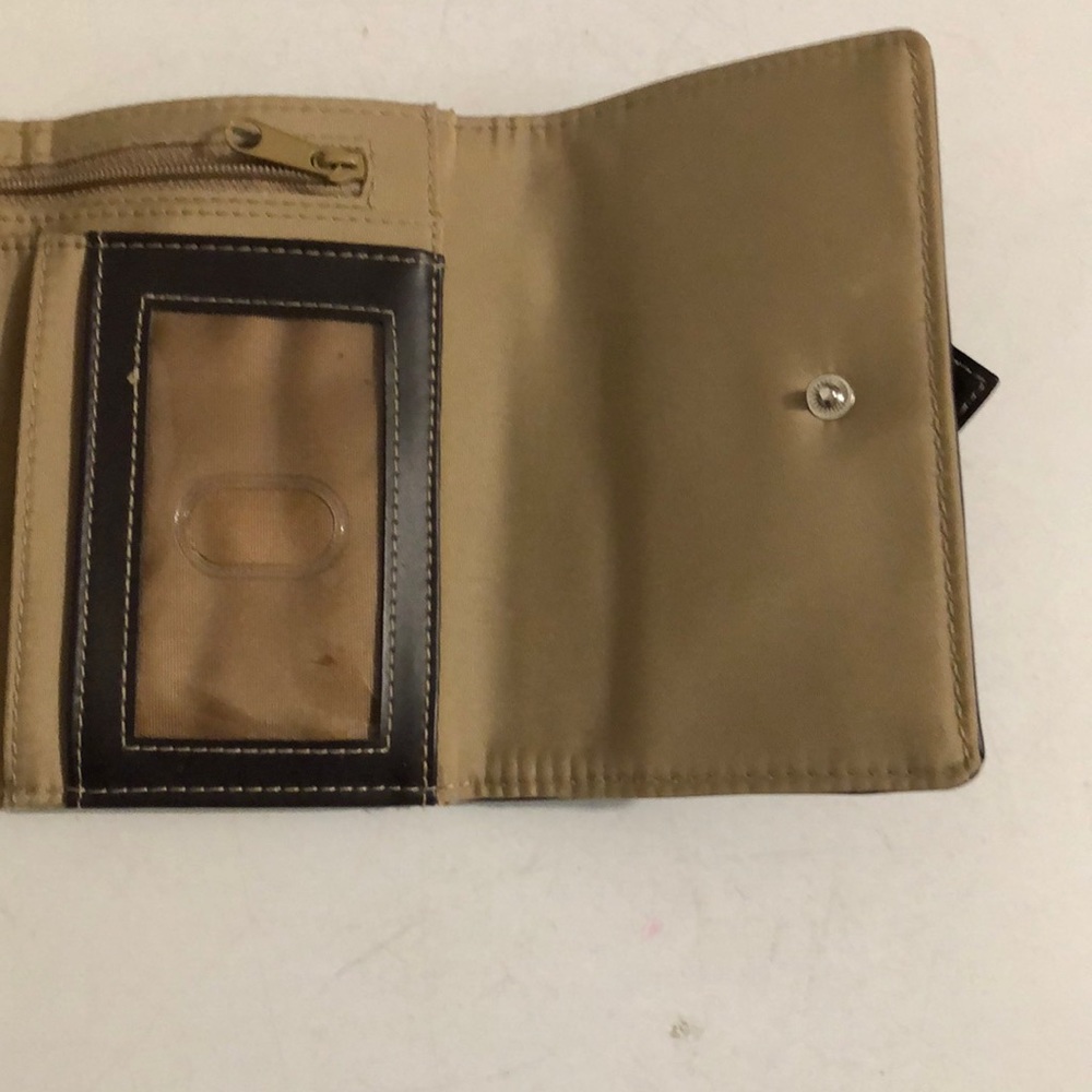 Brown Checker Pattern Wallet - image 7